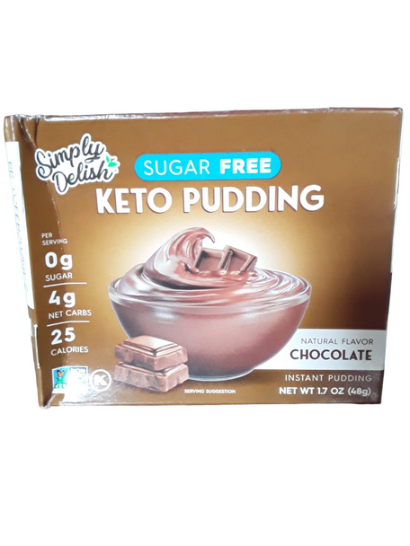 Chocolate Keto Pudding, Sugar Free, 1.7 oz -Pudín de Chocolate Keto, Sin Azúcar, 48g