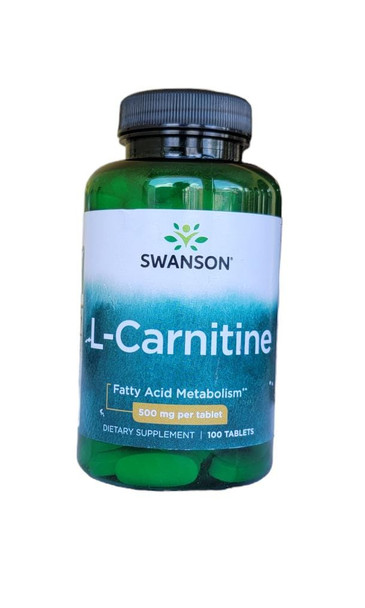 L-Carnitine, 500mg, 100 Tablets - L-Carnitina, 500mg, 100 Tabletas