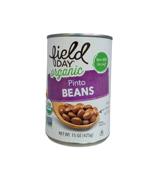 Pinto Beans, Organic, 15 oz -Frijoles Pintos, Orgánicos, 425g