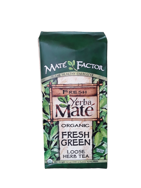 Yerba Mate, Fresh Green, Organic,  12 oz -Yerba Mate, Verde Fresca, Orgánica, 340g