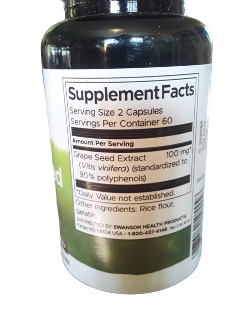 Grape Seed Extract, 50mg, 120 Capsules -Extracto de Semilla de Uva, 50mg, 120 Cápsulas