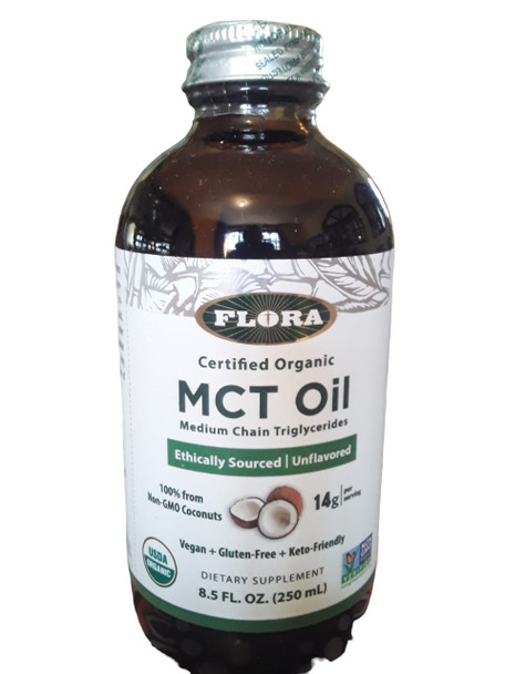 MCT Oil, Organic. 8.5 fl oz -Aceite MCT, Orgánico. 8.5 fl oz