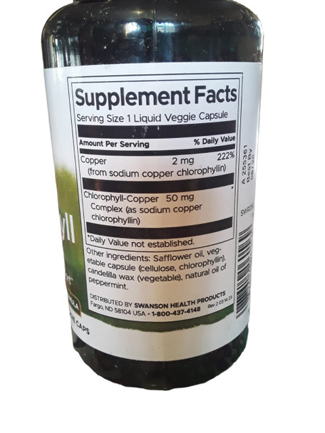 Chlorophyll, 50mg, 90 Liquid Veggie Capsules