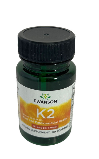 K2, 50mcg, 30 Softgels - K2, 50mcg, 30 Cápsulas Suaves