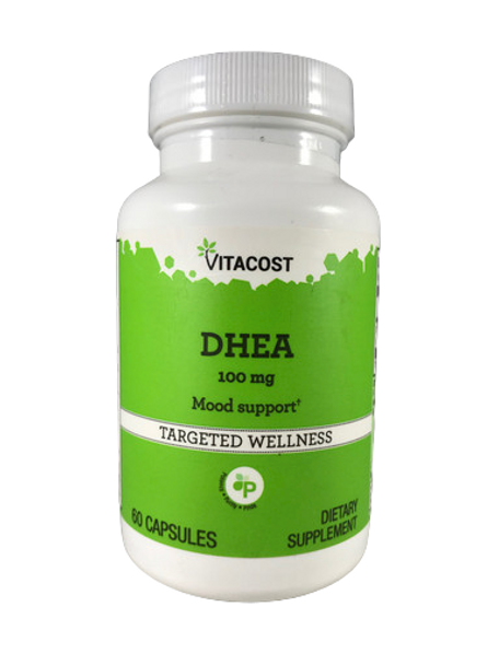 DHEA, 100 mg, 60 Capsules -DHEA, 100 mg, 60 Cápsulas