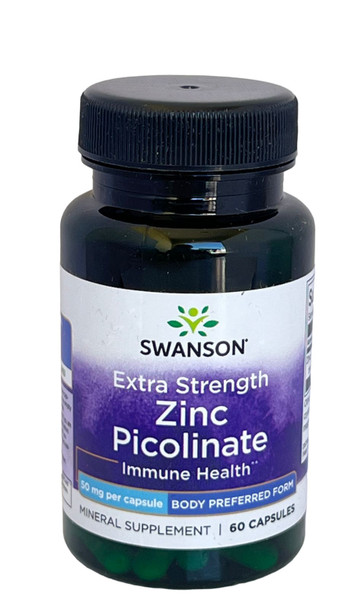 Zinc Picolinate, 50mg, 60 Capsules - Picolinato de Zinc, 50mg, 60 Cápsulas