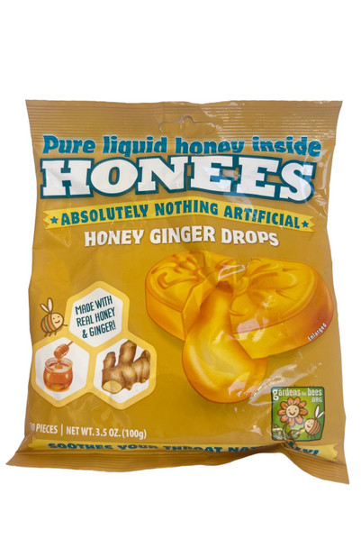 Honey Ginger Drops, 3.5 oz - Gotas de Miel y Jengibre, 3.5 oz