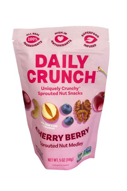 Cherry Berry, Sprouted Nut Medley, 5 oz - Cereza, Medley de Frutos Secos Germinados, 5 oz