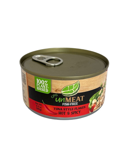Tuna Style Flakes, Hot & Spicy, Fish - Free, 6.3 oz - Copos Estilo Atún, Picante, Sin Pescado, 6.3 oz