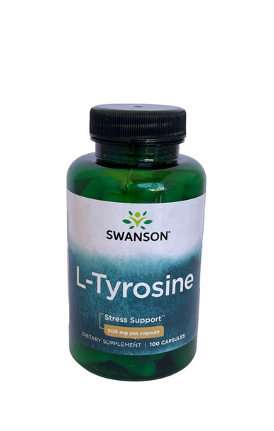 L-Tyrosine, 500mg, 100 Capsules - L-Tirosina, 500mg, 100 Cápsulas