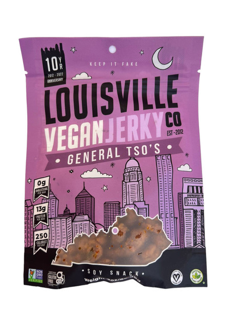 Jerky, General Tso's, Vegan, 3 oz - Jerky, General Tso's, Vegano, 3 oz