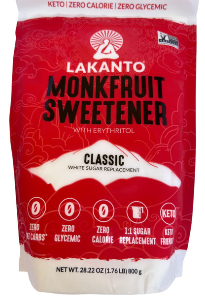 Monkfruit Sweetener, with Erythritol, 28.22 oz. - Endulzante de Fruta Monje, con Eritritol, 28.22 oz.