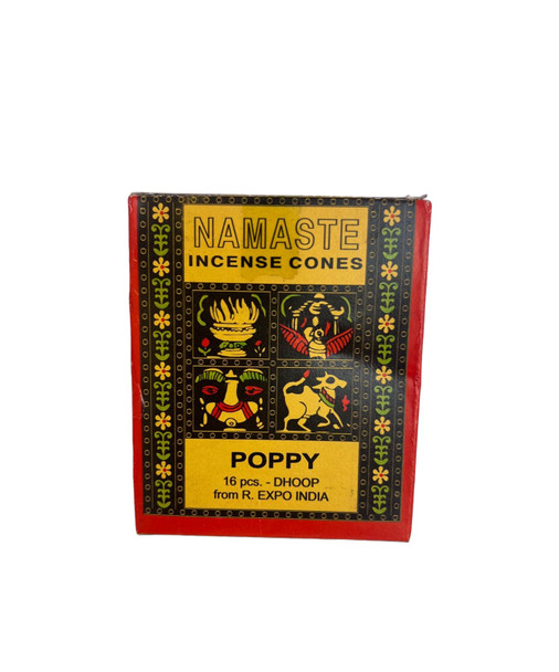 Incense, Poppy, Dhoop, 16 pcs - Incienso, Poppy, Dhoop, 16 pcs