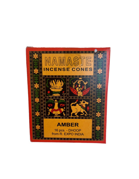 Incense, Amber, Dhoop, 16 pcs - Incienso, Amber, Dhoop, 16 pcs