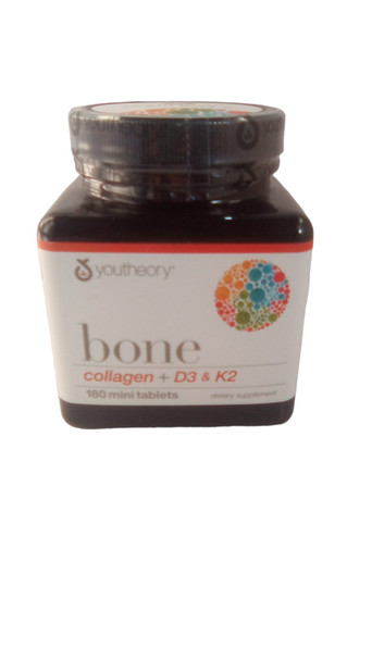 Collagen + D3 & K2, Bone, 180 Mini Tablets -Colágeno + D3 & K2, Huesos, 180 Mini Tabletas