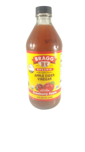 Apple Cider Vinegar, Cranberry Apple, Organic, 16 fl oz -Vinagre de Sidra de Manzana, Arándano Manzana, Orgánico, 16 fl oz