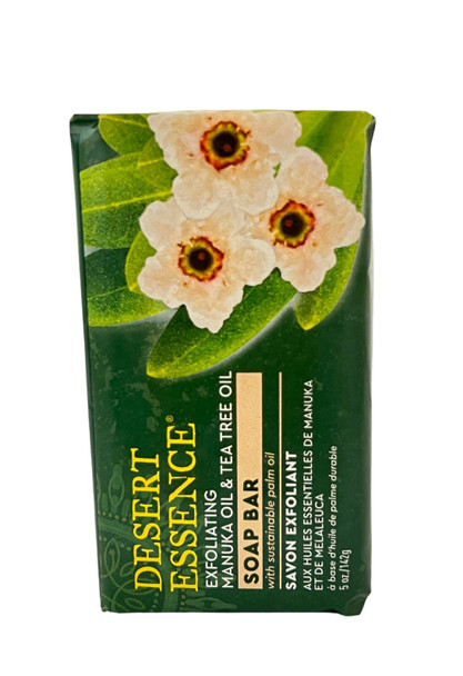 Soap, Exfoliating Manuka & Tea Tree Oil, 5 oz -Jabón, Manuka Exfoliante y Aceite del Árbol del Té, 5 oz
