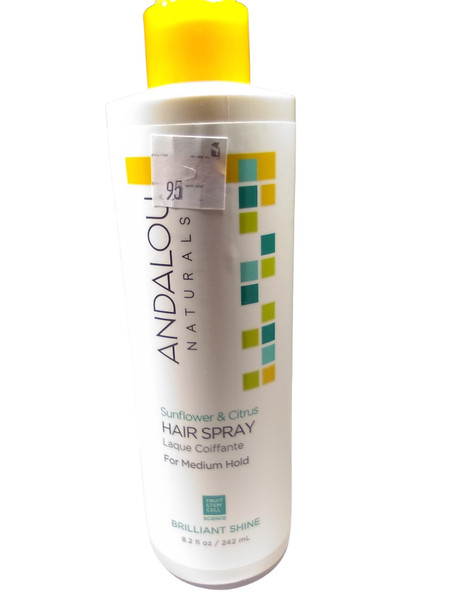 Hair Spray, Sunflower & Citrus, Medium Hold, 8.2 fl oz -Spray para el Pelo, Girasol y Cítricos, Fijación Media, 8.2 fl oz