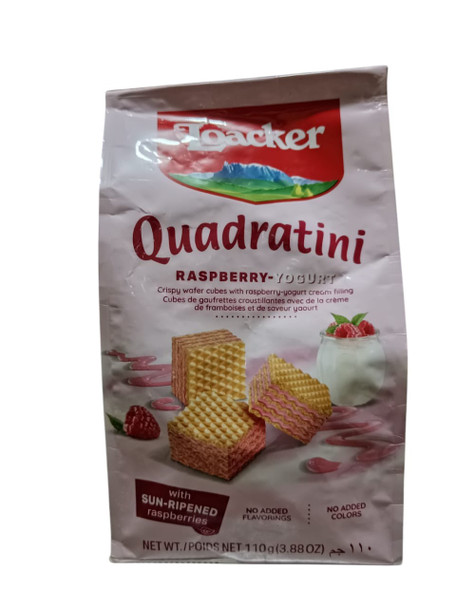 Raspberry Yogurt Wafers, 3.88 oz -Barquillos de Yogurt con Frambuesa, 110g