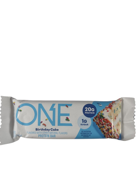 Protein Bar, Birthday Cake, 20g Protein, 1 g Sugar, 2.12 oz -Barrita de Proteínas, Pastel Cumpleanos, 20g Proteína, 1 g Azúcar, 2.12 oz