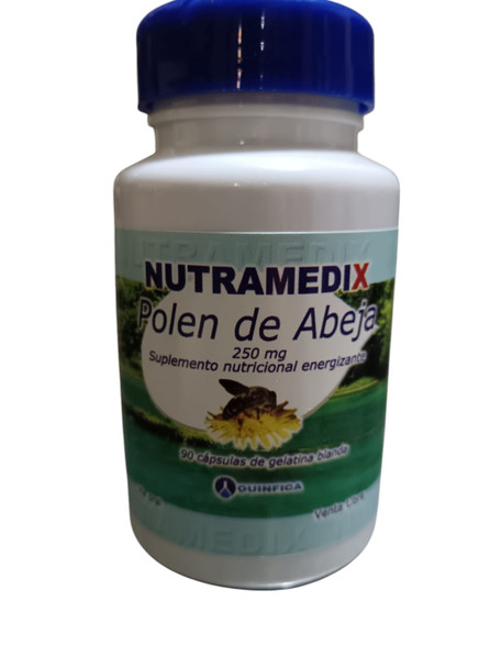 Bee Pollen, 250mg, 60 Capsules - Polen de Abeja, 250mg, 60 Capsulas