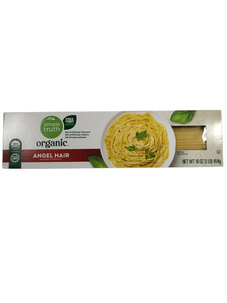 Angel Hair Pasta, Organic, 16 oz -Pasta de Cabello de Ángel, Orgánica, 16 oz