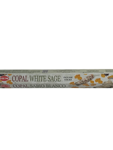 Copal White Sage Incense, 20gr -Incienso Copal Salvia Blanca, 20gr