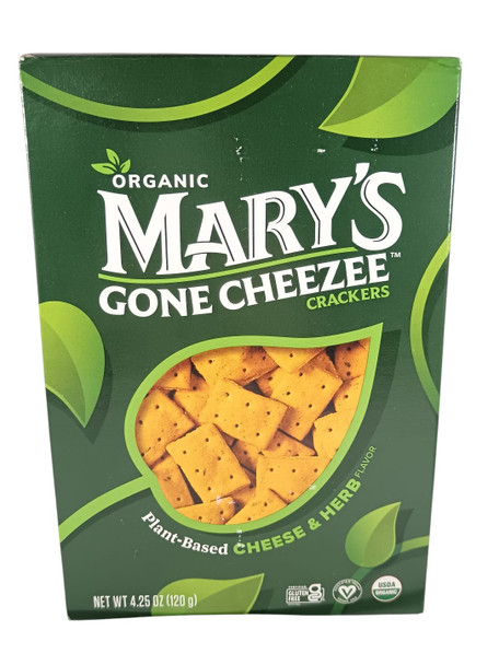 Crackers, Plant Based Cheese & Herb, Organic, 4.25 oz -Galletas, a base de Plantas de queso y hierbas, Orgánica, 4.25 oz