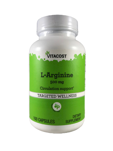 L-Arginine, 500 mg,  100 Capsules - L-Arginina, 500 mg, 100 cápsulas