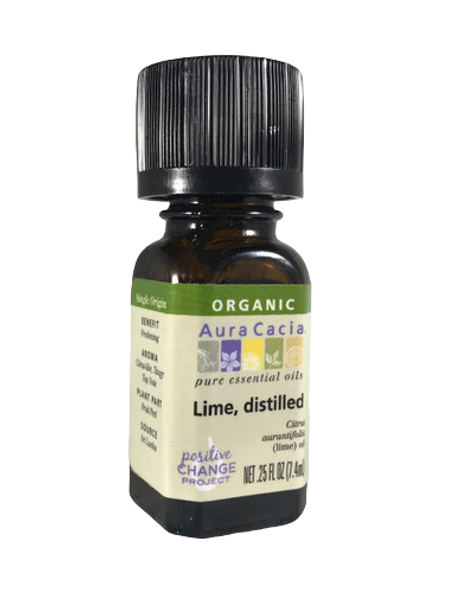 Lime Essential Oil, Organic, .25 fl oz. - Aceite Esencial de Lima, Orgánico, .25 fl oz.