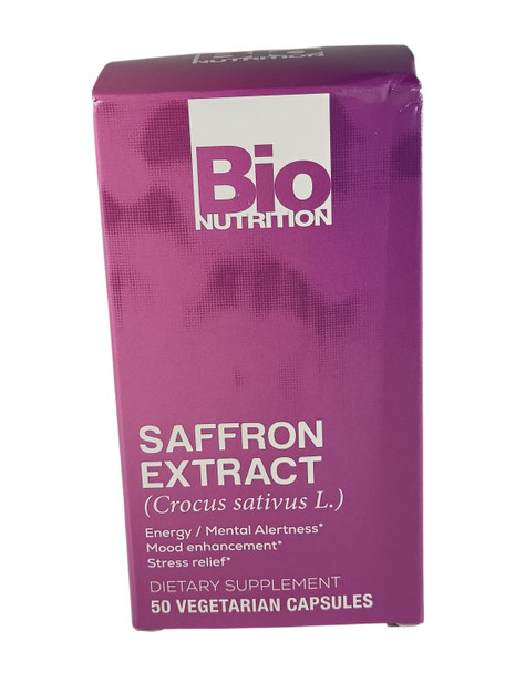 Saffron Extract, 50 Vegetarian Capsules -Extracto de Azafrán, 50 Cápsulas Vegetarianas