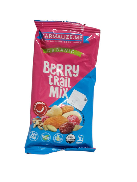 Berry Trail Mix, Organic, 1 oz - Mezcla de Frutos Secos y Bayas, Orgánica, 1 oz