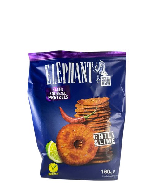 Pretzels, Chili & Lime, 160g - Pretzels, Chile y Limon, 160g