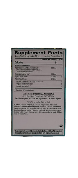 Tea, Stress Ease Calm, Ashwagandha & Honeybush, OrganiTé, Calma el Estrés, Ashwagandha y Honeybush, Orgánico, 16 bolsitas de té