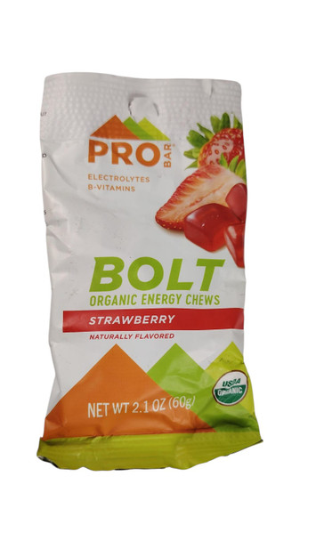 Energy Chews, Strawberry, Organic, 2.1 oz -Gominolas energéticas, fresa, orgánicas, 2,1 oz