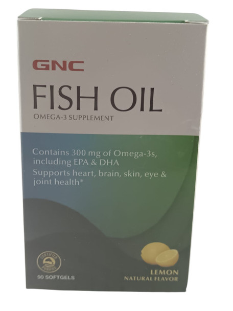Fish Oil, 300mg, Lemon Flavor, 90 Softgels -Aceite de Pescado, 300 mg, Sabor a Limón, 90 Cápsulas Blandas