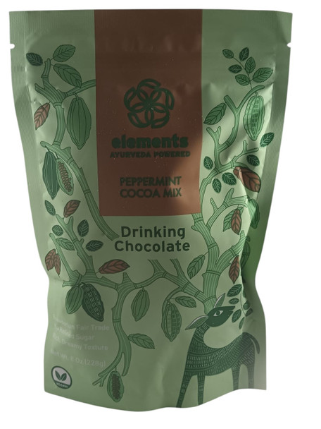 Drinking Chocolate, Peppermint Cocoa Mix, 8 oz -Chocolate para tomar, mezcla de cacao y menta, 227 g