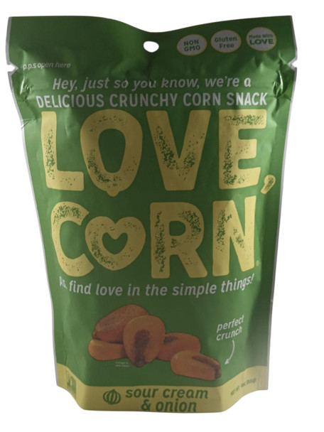 Corn Snack, Sour Cream & Onion, 4 oz -Bocadillo de Maíz, Crema Agria y Cebolla, 113 g