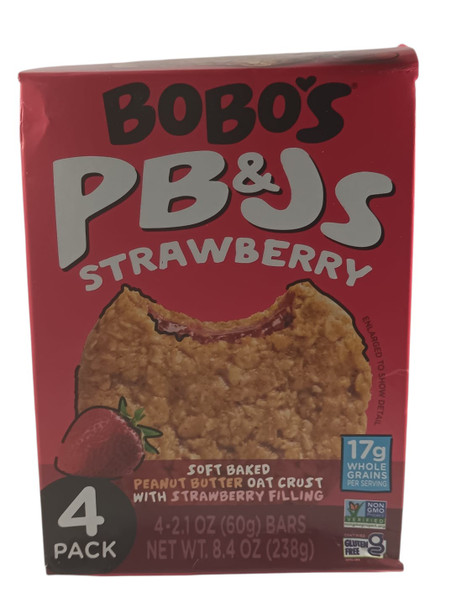 PB & J's, Soft Baked Bars, 4 Pack -Barritas de maní y mermelada, barritas horneadas, paquete de 4