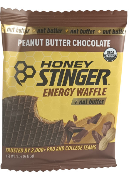 Energy Waffle, Peanut Butter Chocolate, Organic, 1.06 oz - Gofre de energía, mantequilla de maní y chocolate, orgánica, 30 g