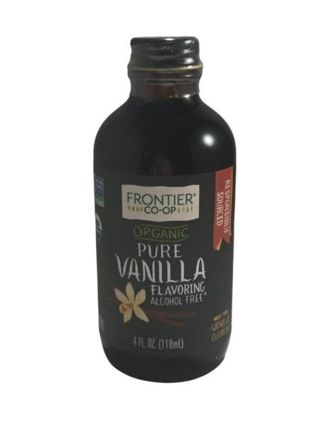 Vanilla Flavoring, Organic, Alcohol Free, 4 fl oz - Saborizante de Vainilla, Orgánico, sin alcohol, 118 ml