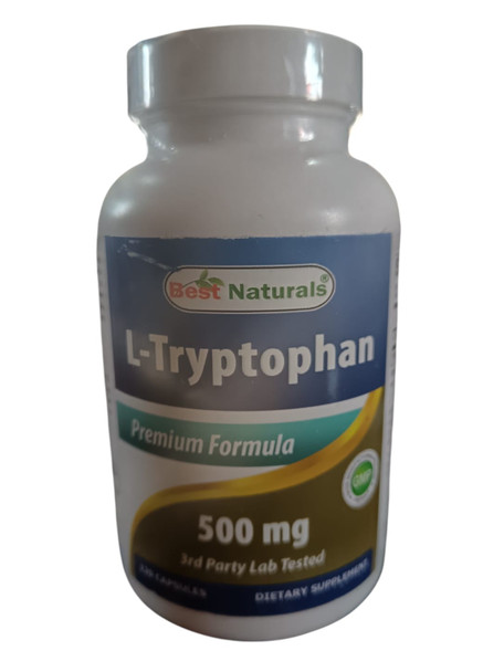 L-Tryptophan, 500mg, 120 Capsules -Triptófano L, 500 mg, 120 cápsulas