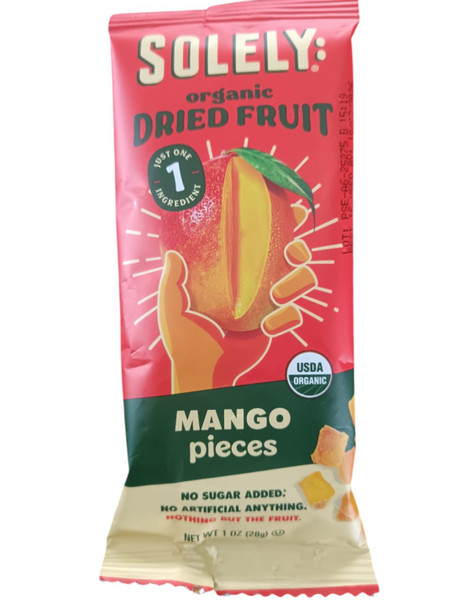 Mango Pieces, Organic,  1 oz - Trozos de Mango, Orgánico, 28 g