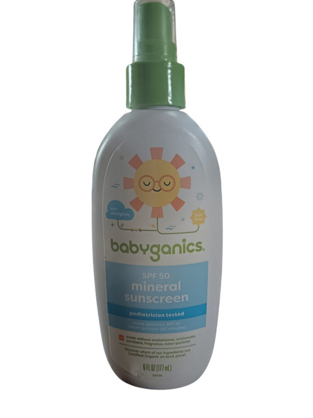Mineral Sunscreen, SPF-50, Baby's, 6 fl oz - Protector Solar Mineral, FPS 50, para Bebés, 177 ml