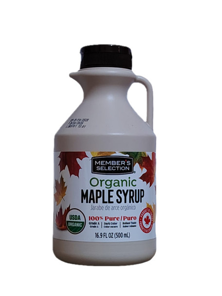 Maple Syrup, Organic, 16.9 fl oz - Jarabe de Maple Orgánico, 500 ml