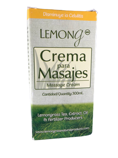 Massage Cream, Lemongrass, 300 ML - Crema para Masajes, Lemongrass, 300 ML