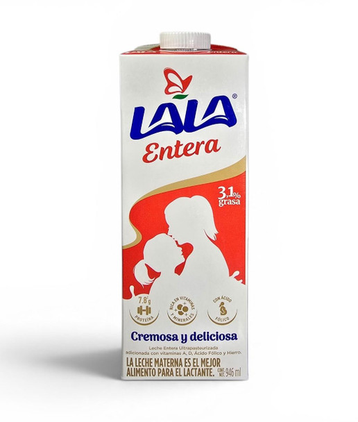 Milk, Whole, 32 oz - Leche, Entera, 1 lt