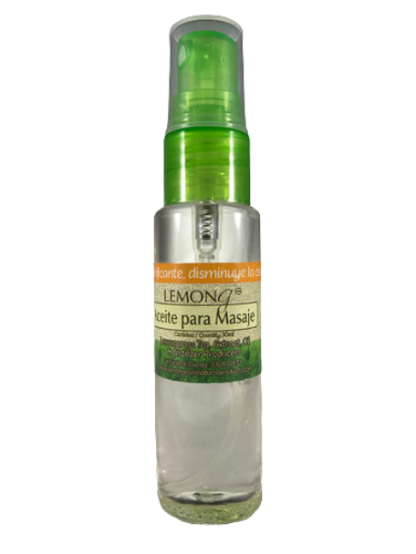 Massage Oil, Lemongrass, 30 ML - Aceite para Masaje, Lemongrass, 30 ML