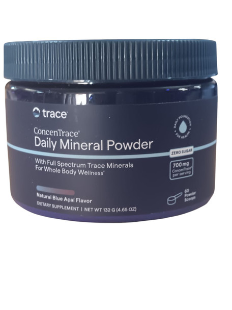 Daily Mineral Powder, Blue Acai, 4.65 oz. - Polvo Mineral Diario, Açaí Azul, 132g