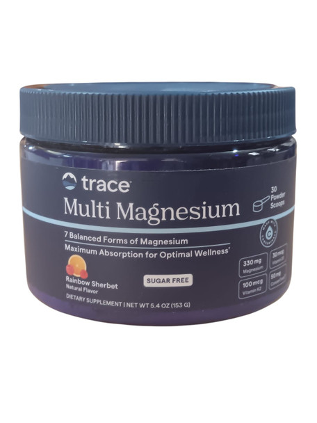 Multi Magnesium, Rainbow Sherbet, Sugar Free, 5.4 oz - Multimagnésio, sabor a sorbete arcoíris, sin azúcar,